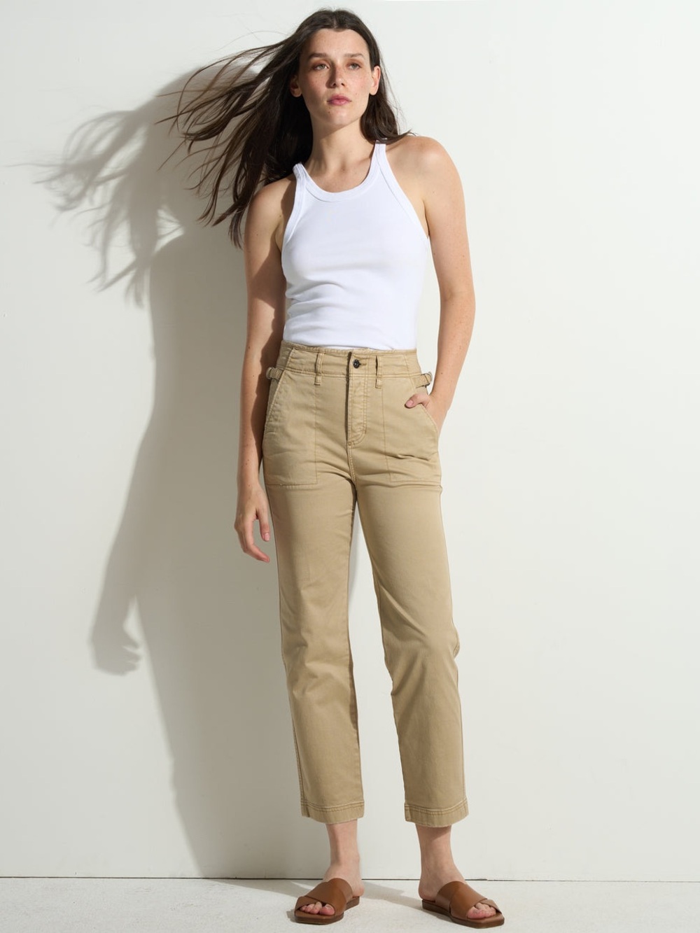 Jalen Utility Straight-Leg Jeans - Dune
